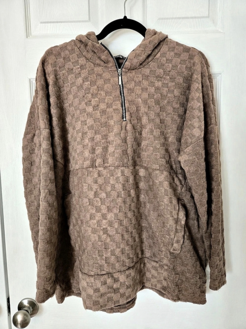 HEIMISH Textured Half-Zip Hoodie